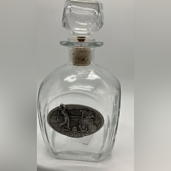 1999 vintage, fine pewter, Golf decanter set. - Picture 5 of 5